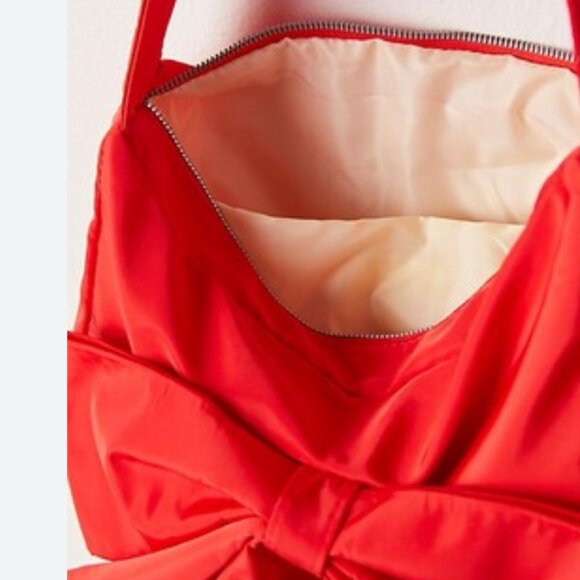NWT Free People Coquette Bow Crossbody in Red Lip - Picture 4 of 8